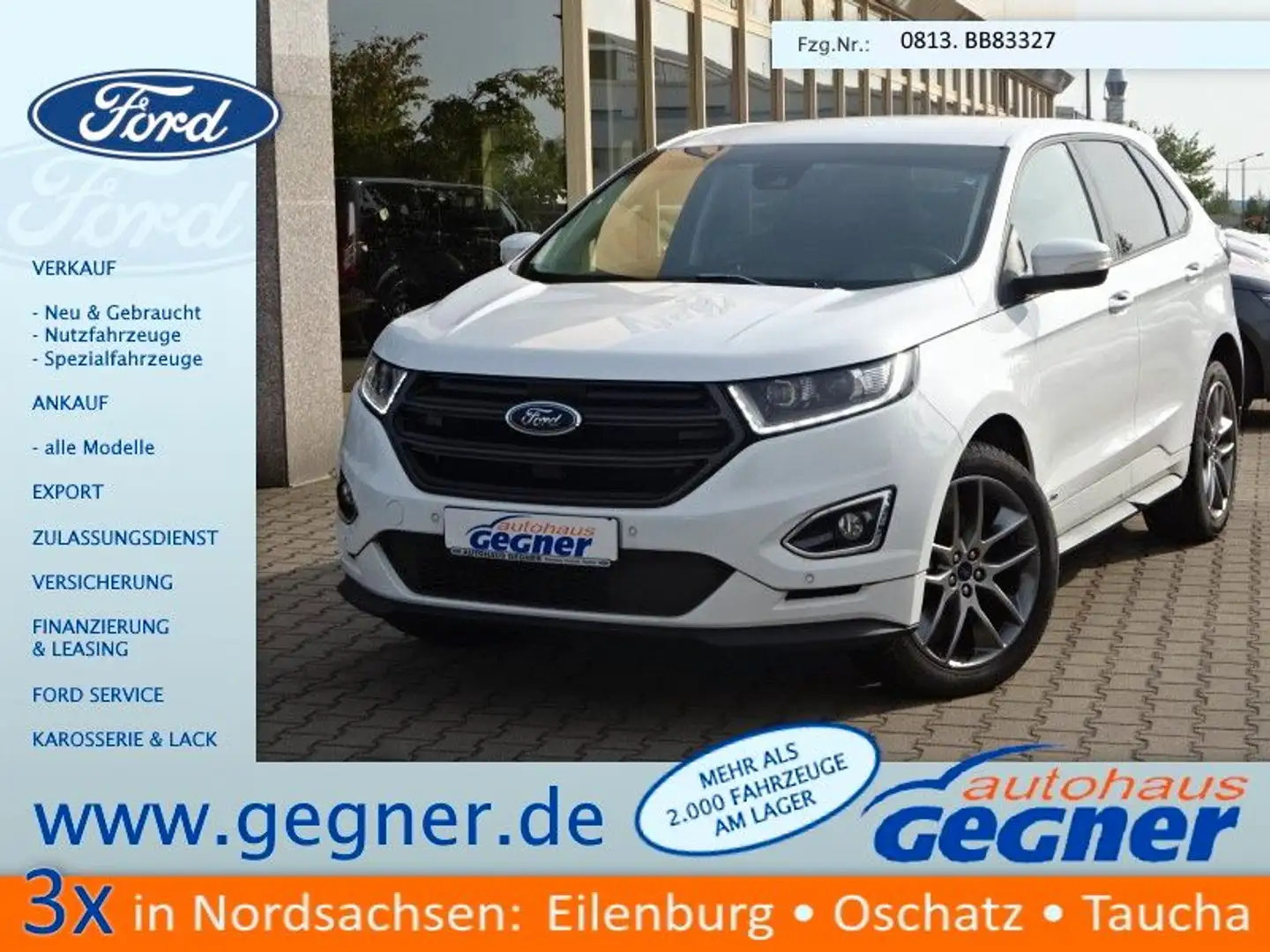 Ford Edge 210PS Bi-Turbo 4x4 ST-Line SONY-Navi LED Weiß - 1