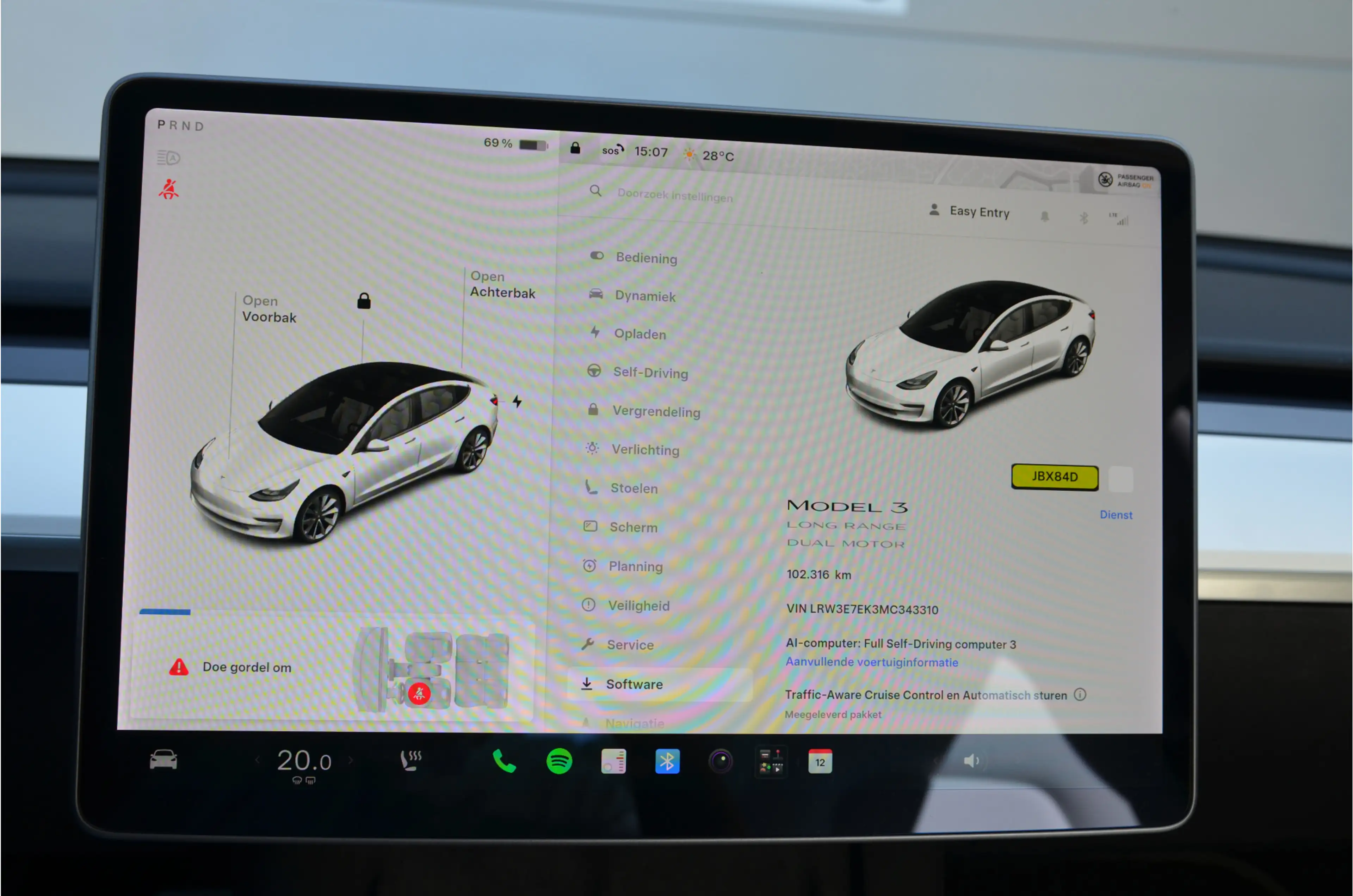 Tesla Model 3 Long Range AWD 75 kWh 19" Aluminium, Warmtepomp — photo 23