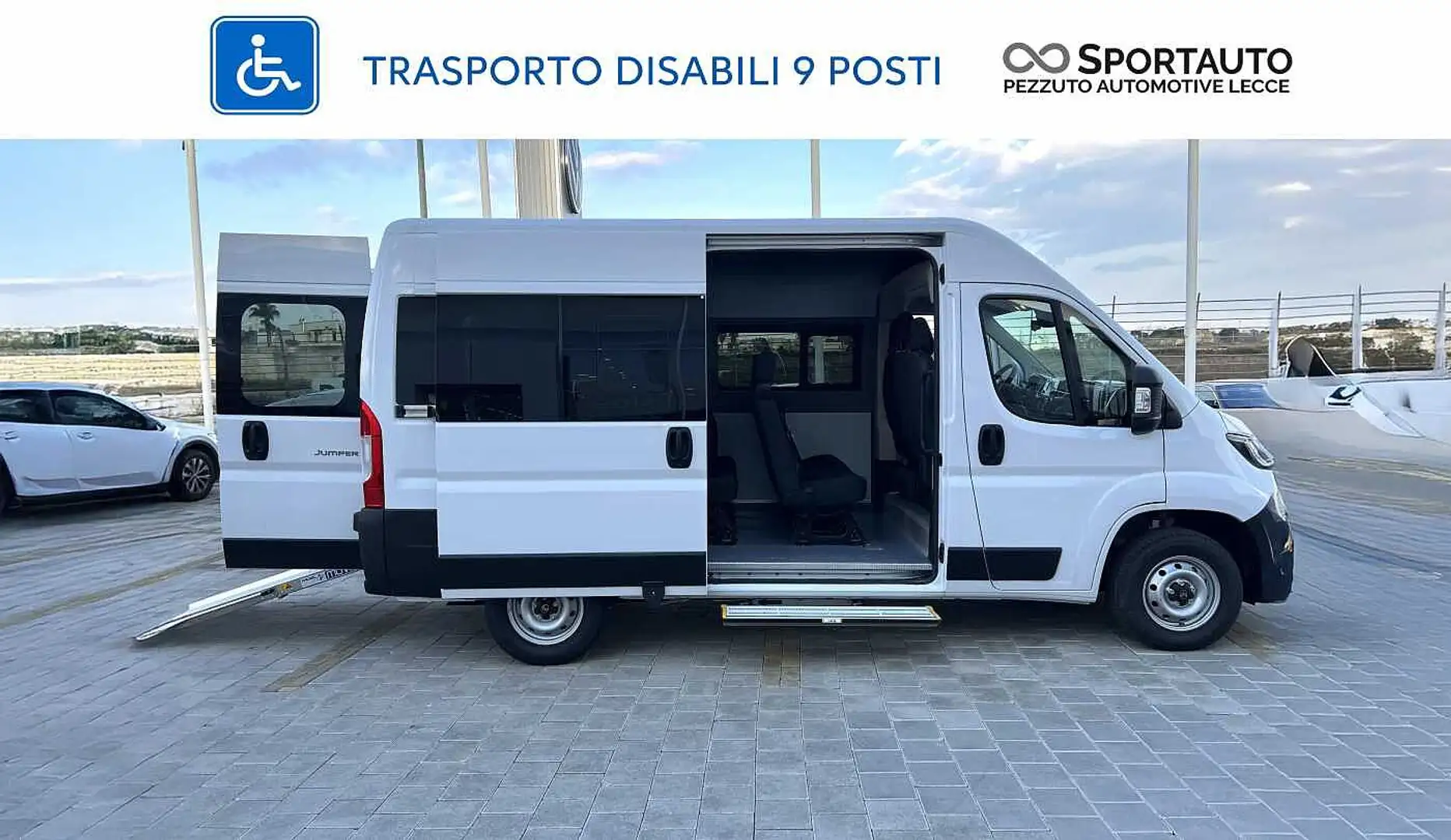 Citroen 9 Posti Trasporto Disabili Vetrato e Climatizzato Wit - 1