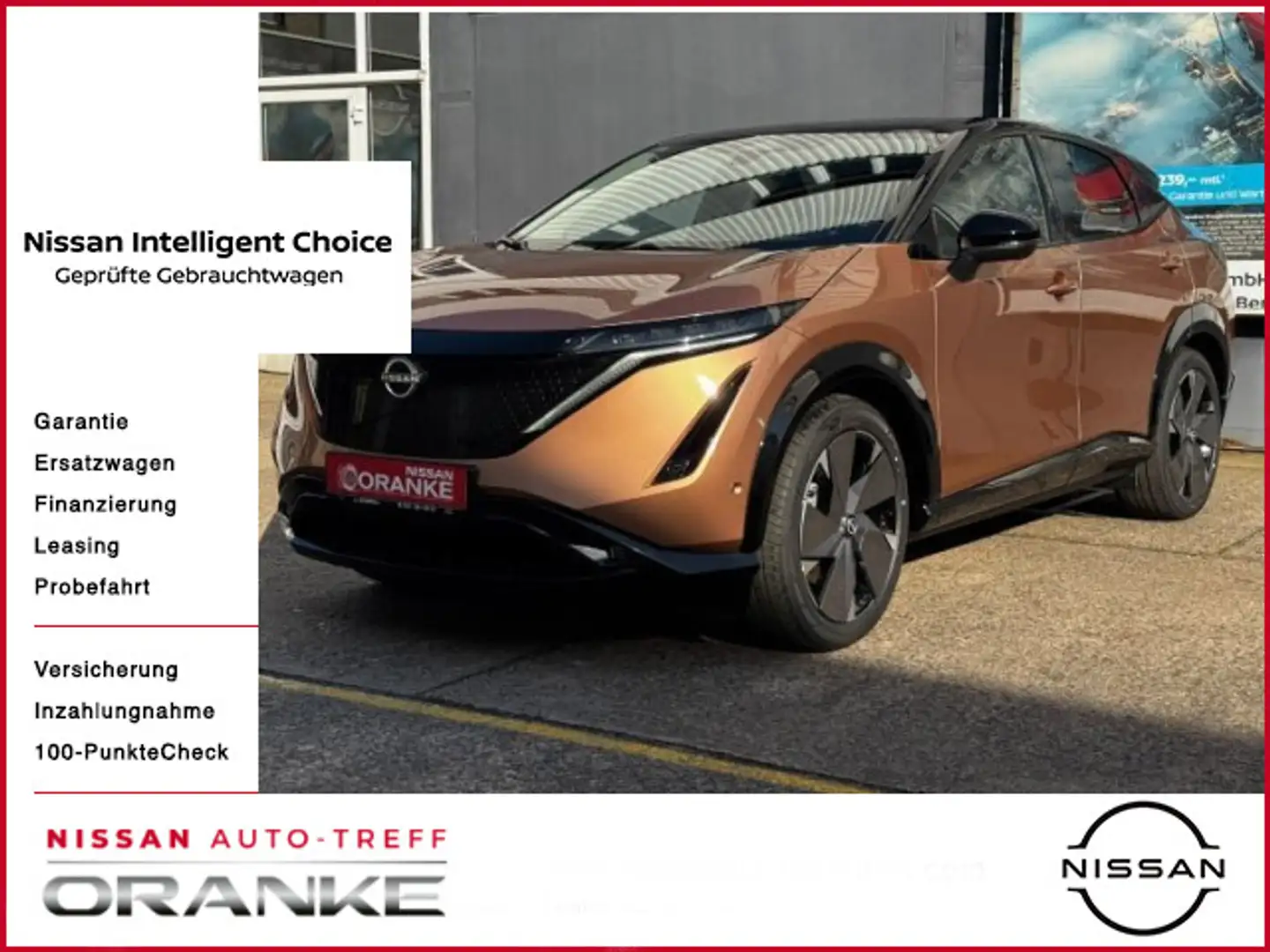 Nissan Ariya 87 kWh 225kW e-4ORCE Evolve+Pack*20Zoll*SD Braun - 1