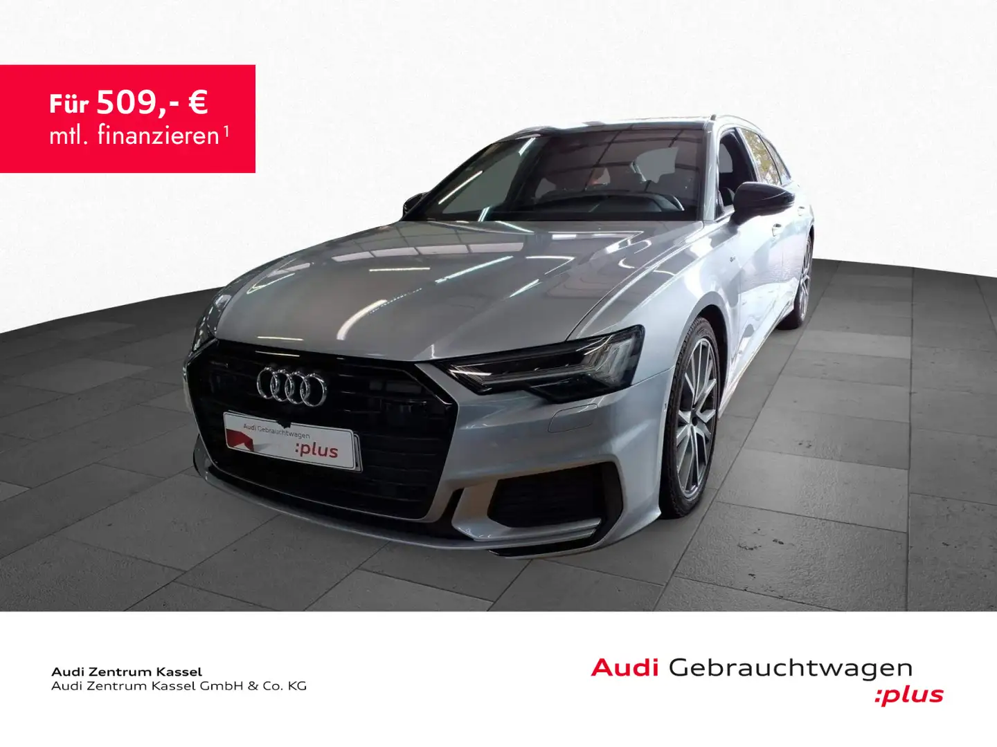 Audi A6 55 TFSIe quattro Matrix Pano B&O HuD Zilver - 1