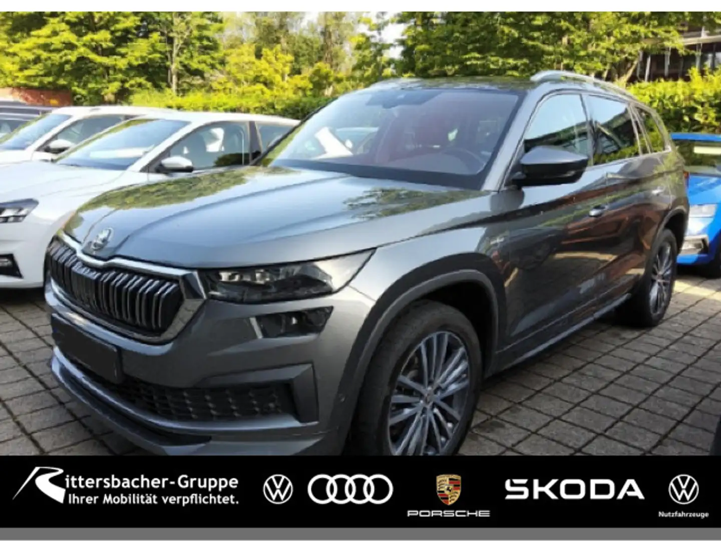 Skoda Kodiaq L&K 2.0 TDI DSG 4x4 AHK Navi Kamera Grau - 1