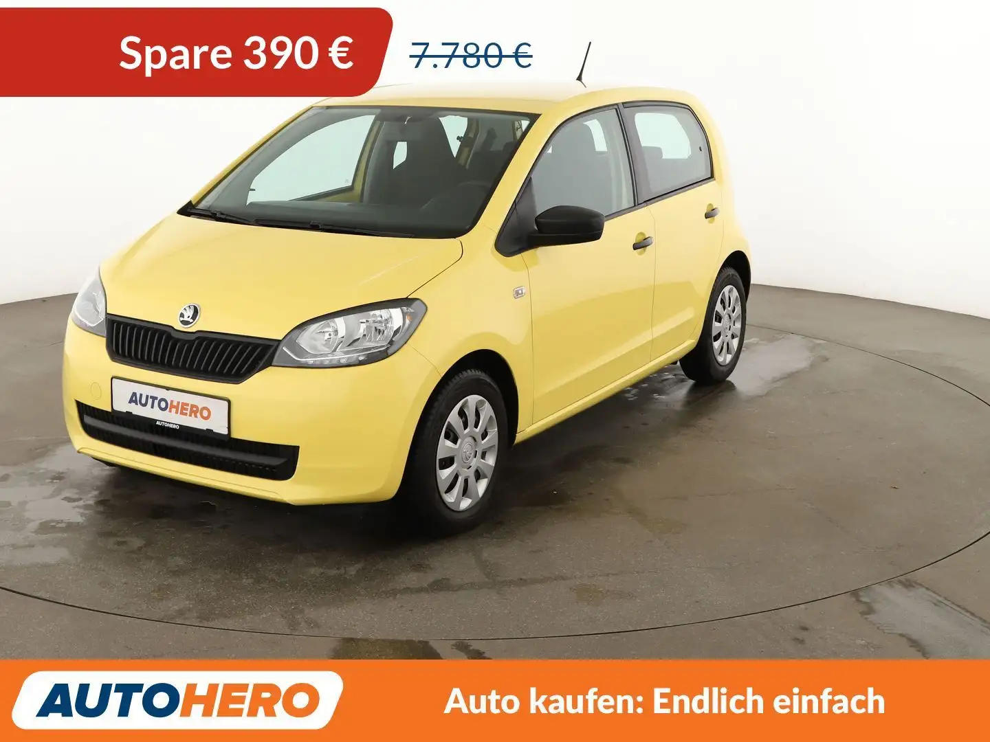 Skoda Citigo 1.0 MPI Cool Edition *COMFORT-PAKET*KLIMA*RADIO Gelb - 1