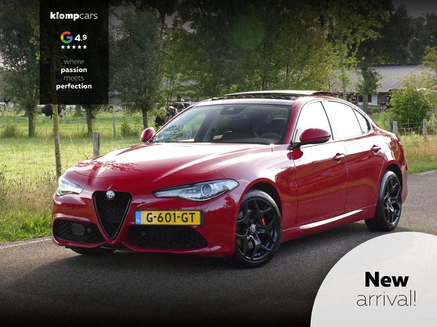 Alfa Romeo Giulia 2.0 T AWD Veloce | H+K | Pano | All-black | Rosso Rood - 1