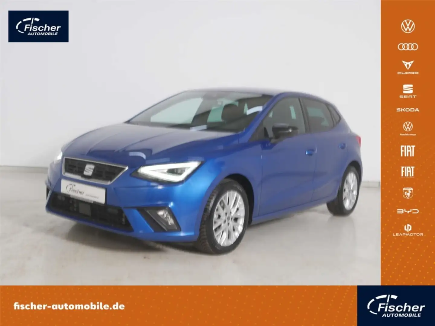 SEAT Ibiza 1.0 TSI FR DSG LED/NAV/Virt./ACC/RFK/SH Blau - 1