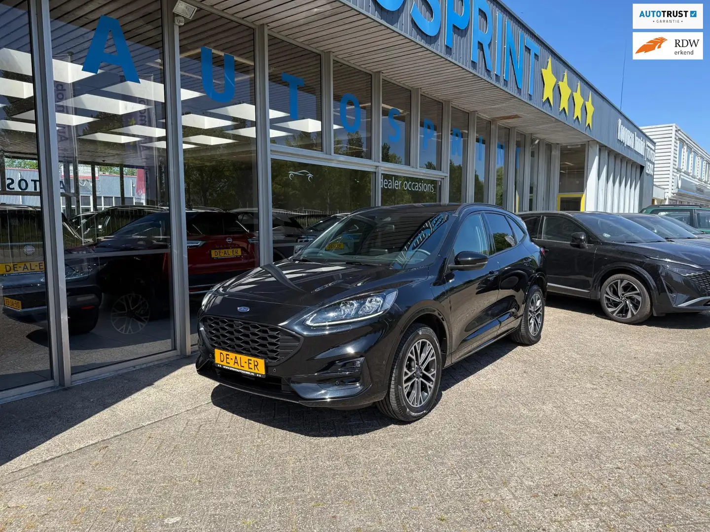 Ford Kuga 2.5 PHEV ST-Line 225PK / NAVIGATIE / ELEKTRISCHE A Zwart - 1