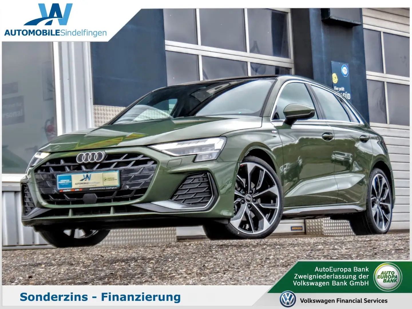Audi A3 Sportback 35TFSI 2x S line MATRIX PANO 19"ALU Verde - 1