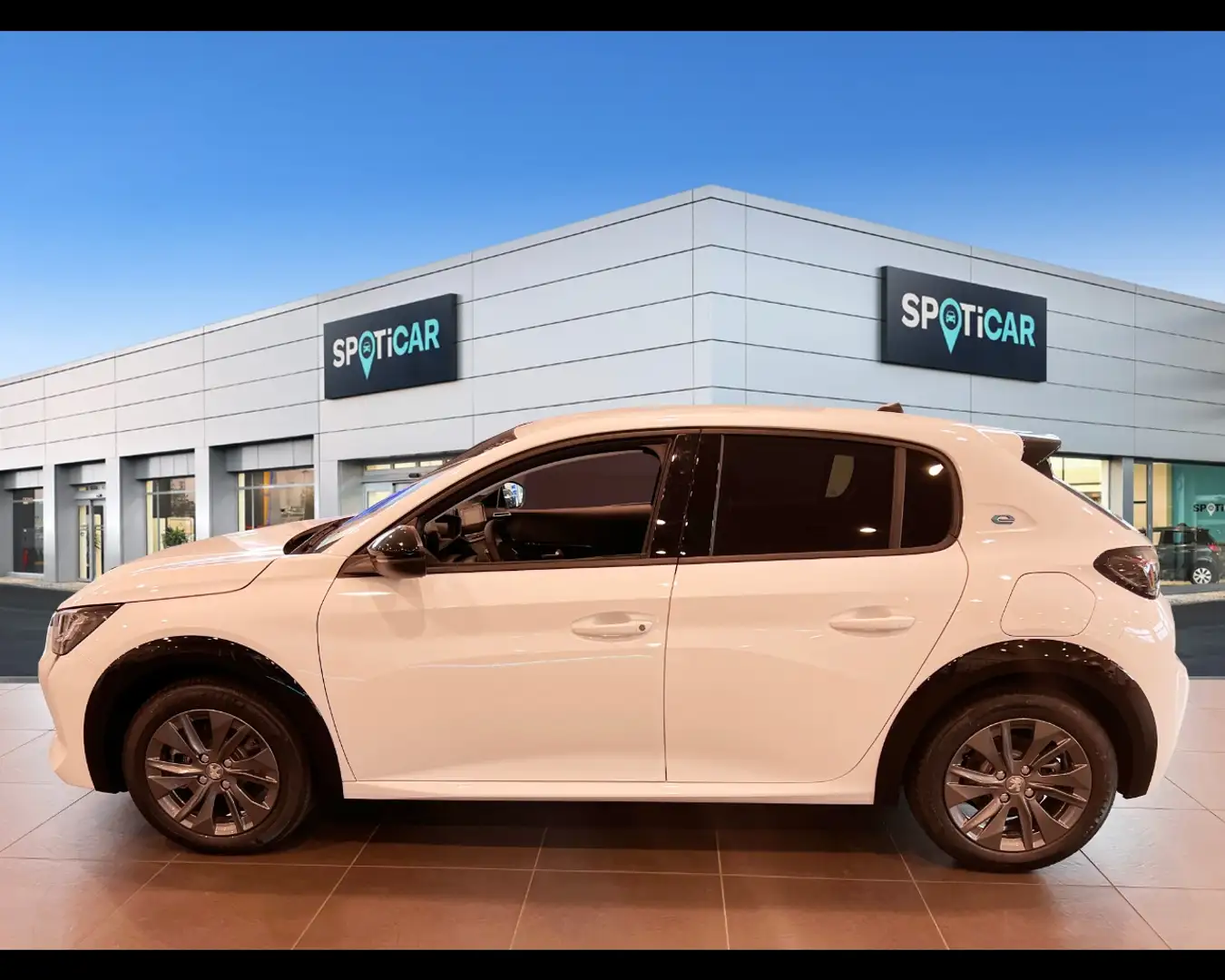 Peugeot e-208 5 Porte 100kW  Allure Pack Bianco - 2