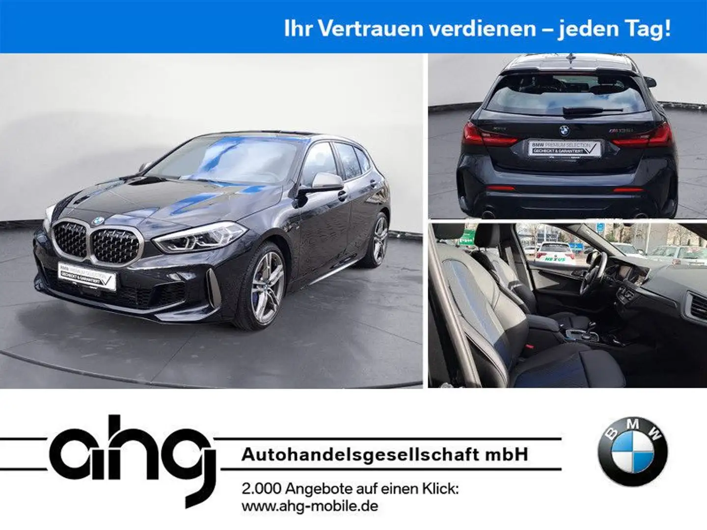 BMW 135 i xDrive Sport Aut. Lenkradheizung PDC Navi Schwarz - 1