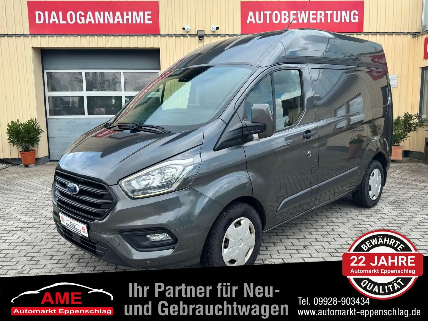 Ford Transit Custom Kasten 340 L1 H2 Trend ACC | AHK* Gris - 1