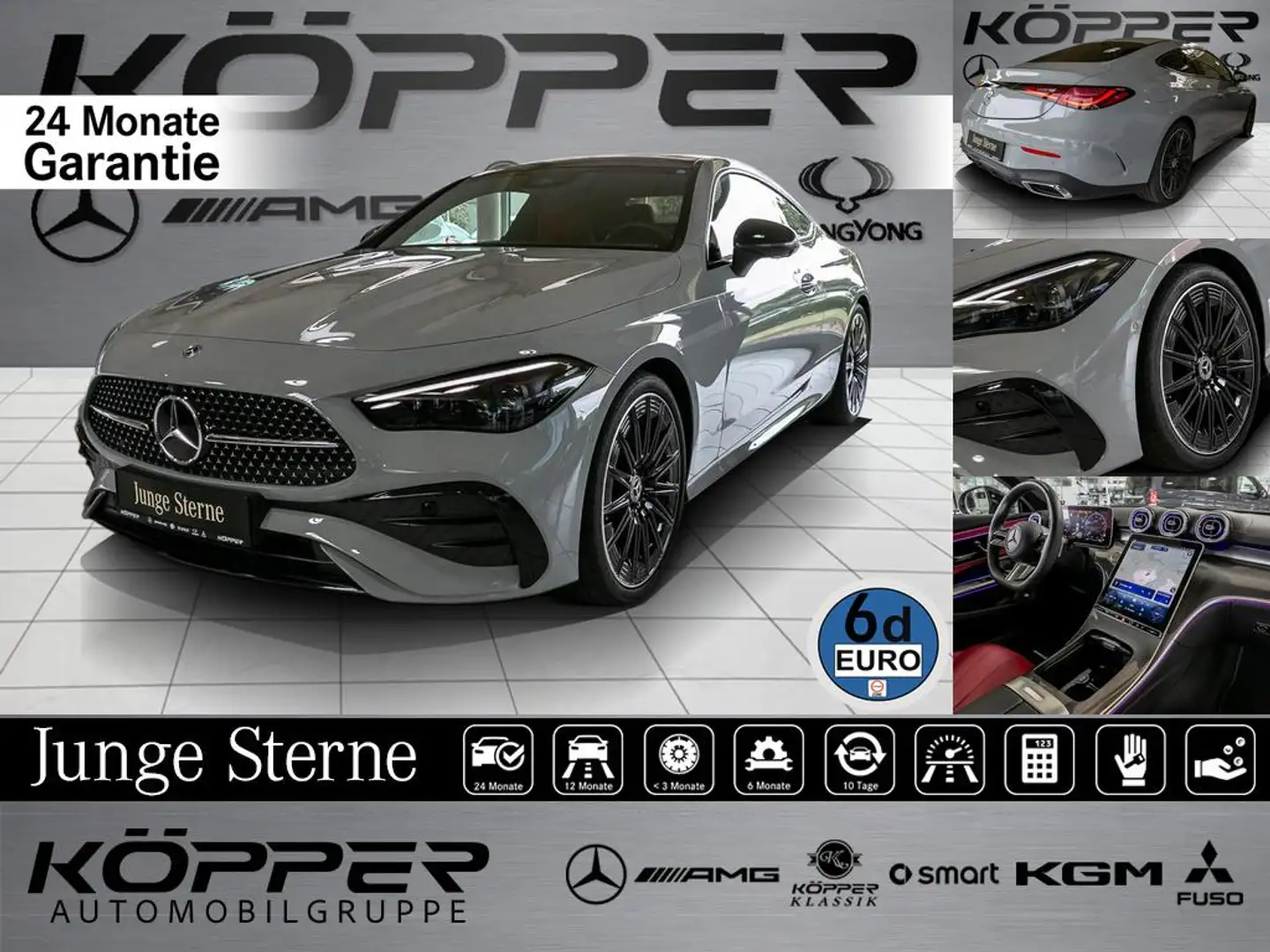 Mercedes-Benz CLE 200 Coupé AMG Premium AHK Pano Night Digi Li Серый - 1