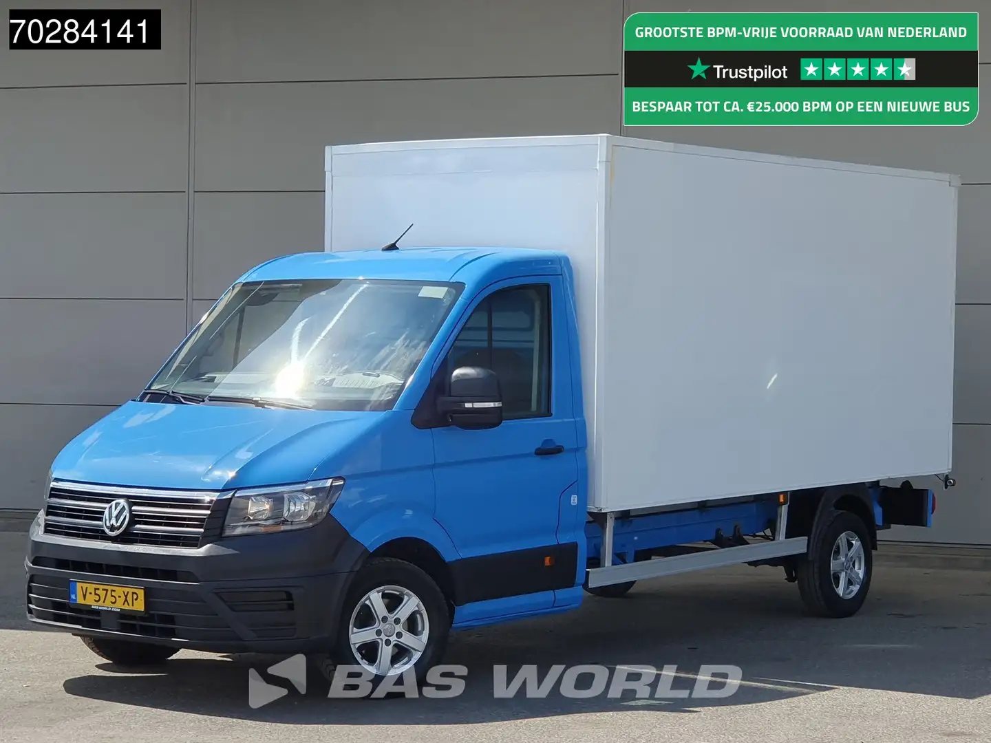 Volkswagen Crafter 102pk Bakwagen Airco Euro6 Meubelbak Koffer 17m3 A Blauw - 1