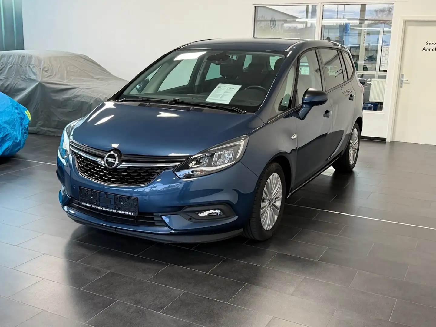 Opel Zafira Edition, Klimaa, Alu, PDC, Bluetoo,AHK,Navi Bleu - 1