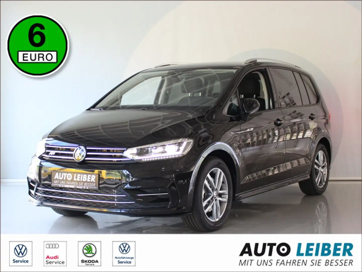 Volkswagen Touran 1.5 TSI ACT OPF DSG R-LINE 7Si./IQ/Cam Navi Negro - 1