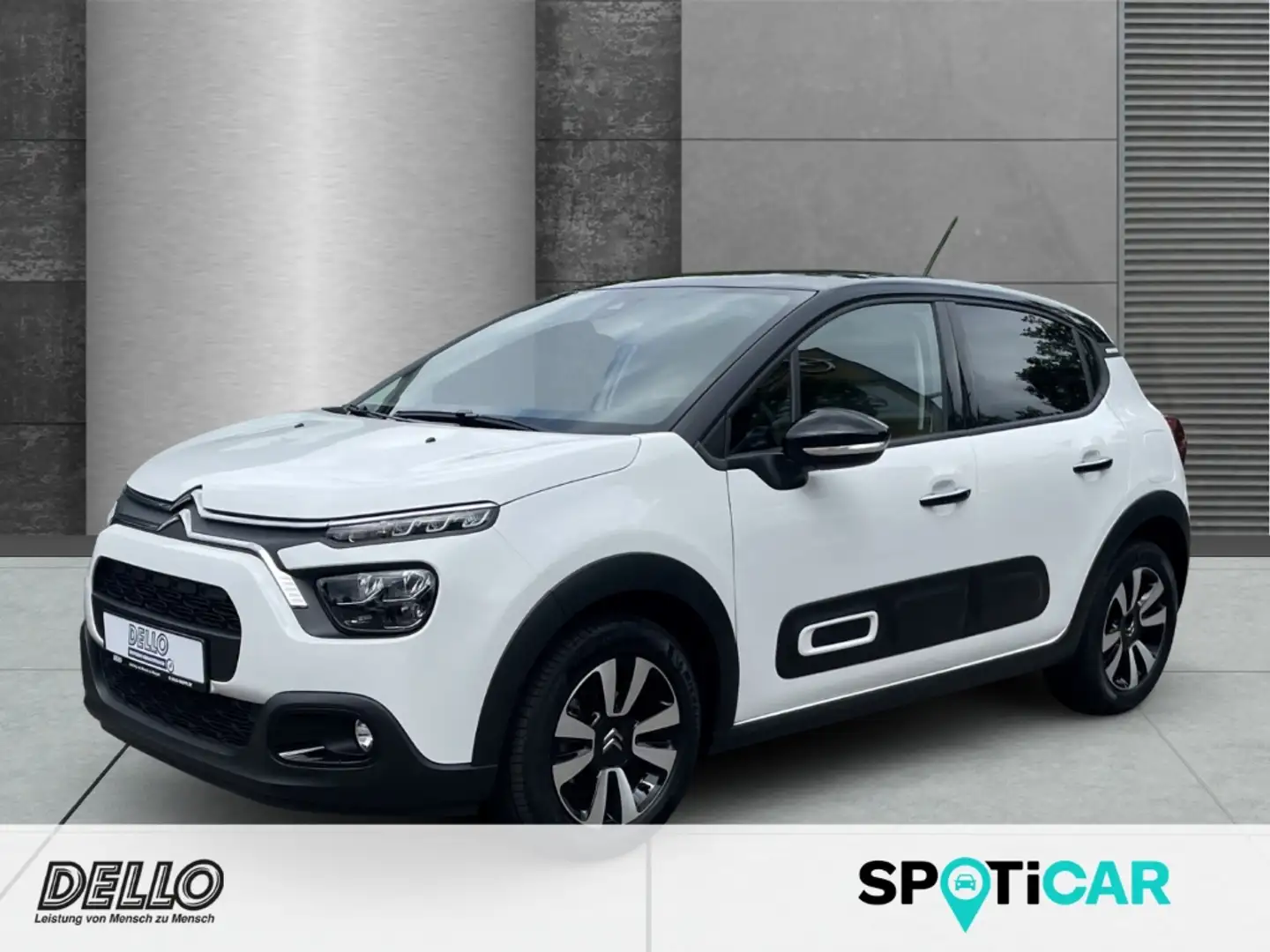 Citroen C3 Shine Navi PDC Rückfahrkam LED SHZ Klimaautom DAB Blanc - 1