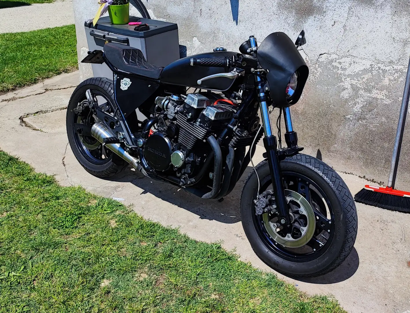 Honda CBX 750 cafè/Custom su base CBX750F Noir - 1