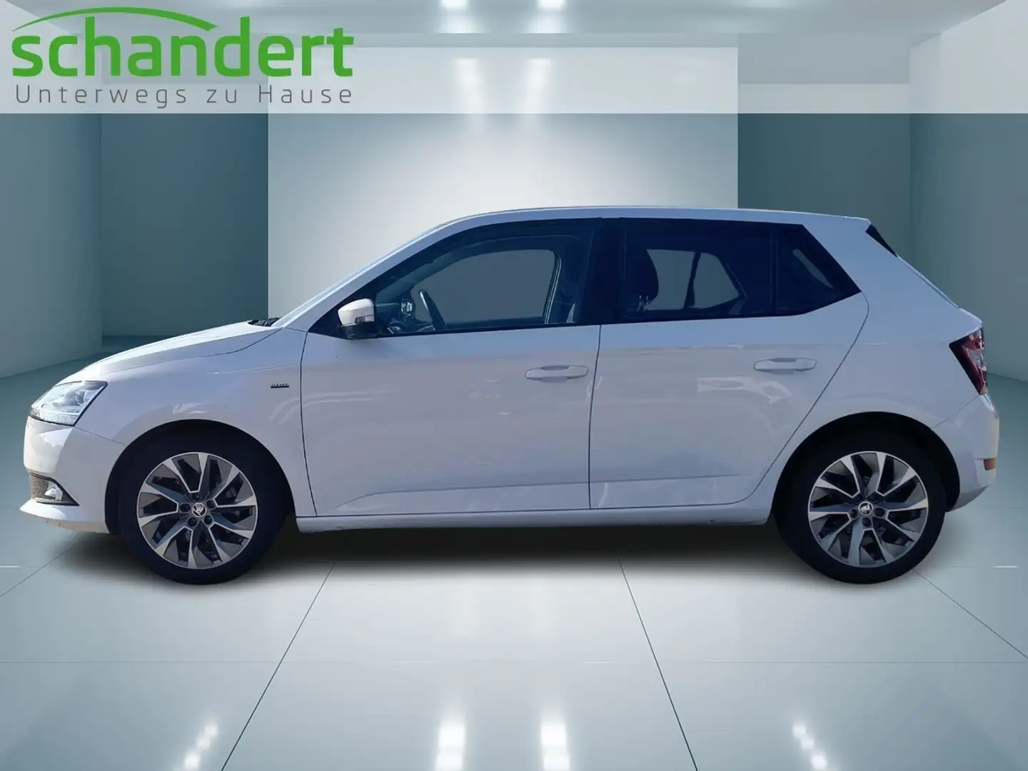 Skoda Fabia 1.0 TSI Clever DSG LED Navi Pano Klimaautom Blanc - 2