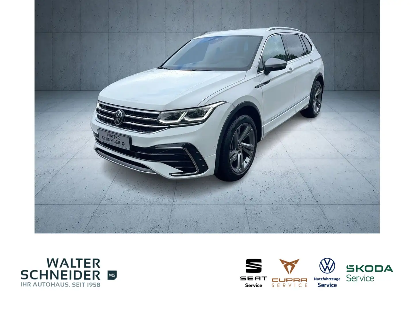 Volkswagen Tiguan Allspace 2.0 TDI DSG 4Motion R-Line AHK N Blanco - 1