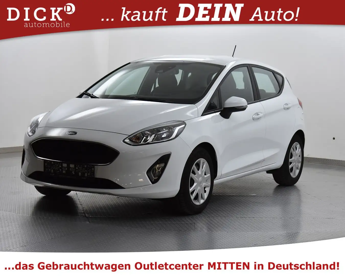 Ford Fiesta 1.5d C&C KLIMA+NAVI+SHZ+PDC+TEMP+SPUR+MF Blanc - 2