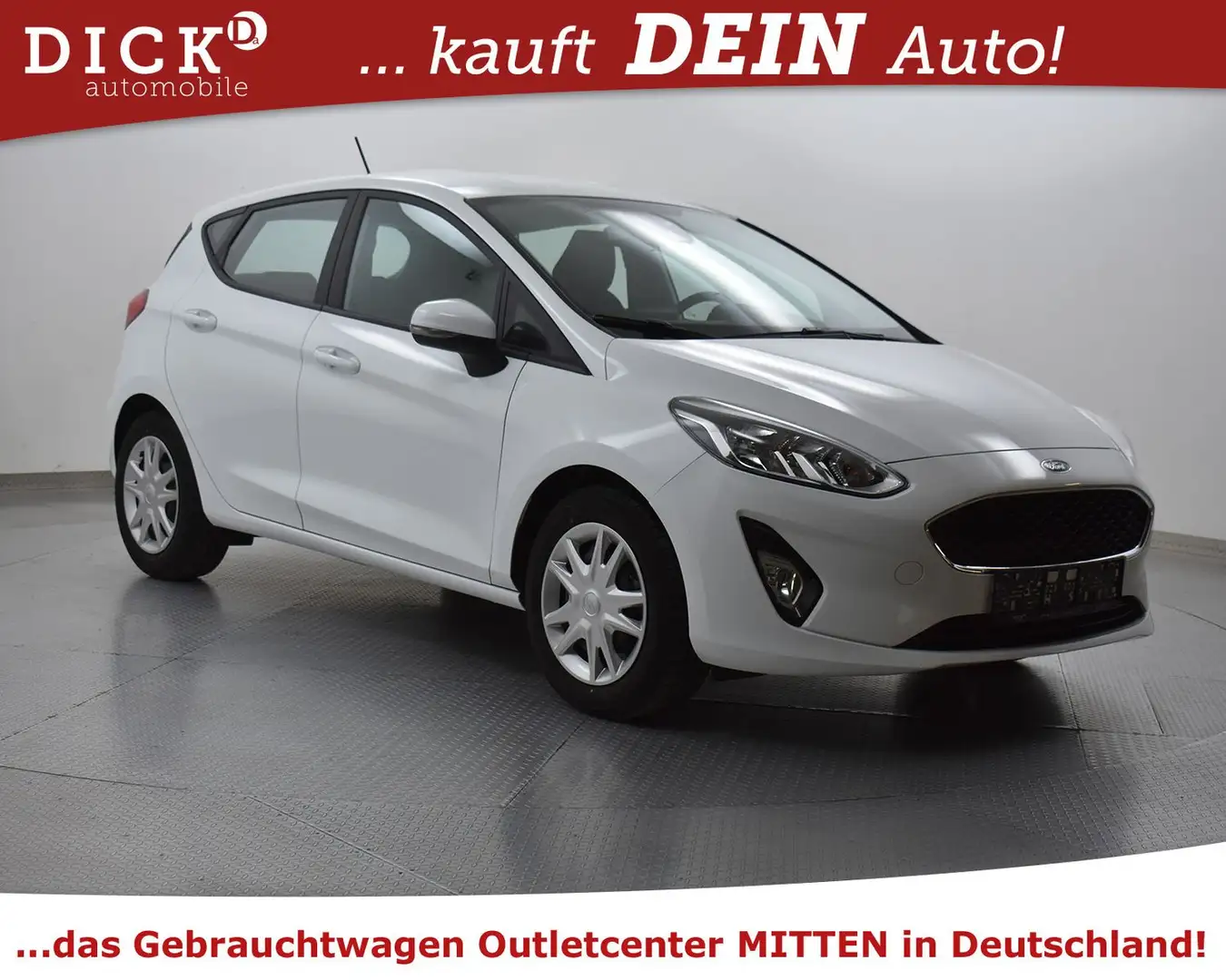 Ford Fiesta 1.5d C&C KLIMA+NAVI+SHZ+PDC+TEMP+SPUR+MF Blanc - 1