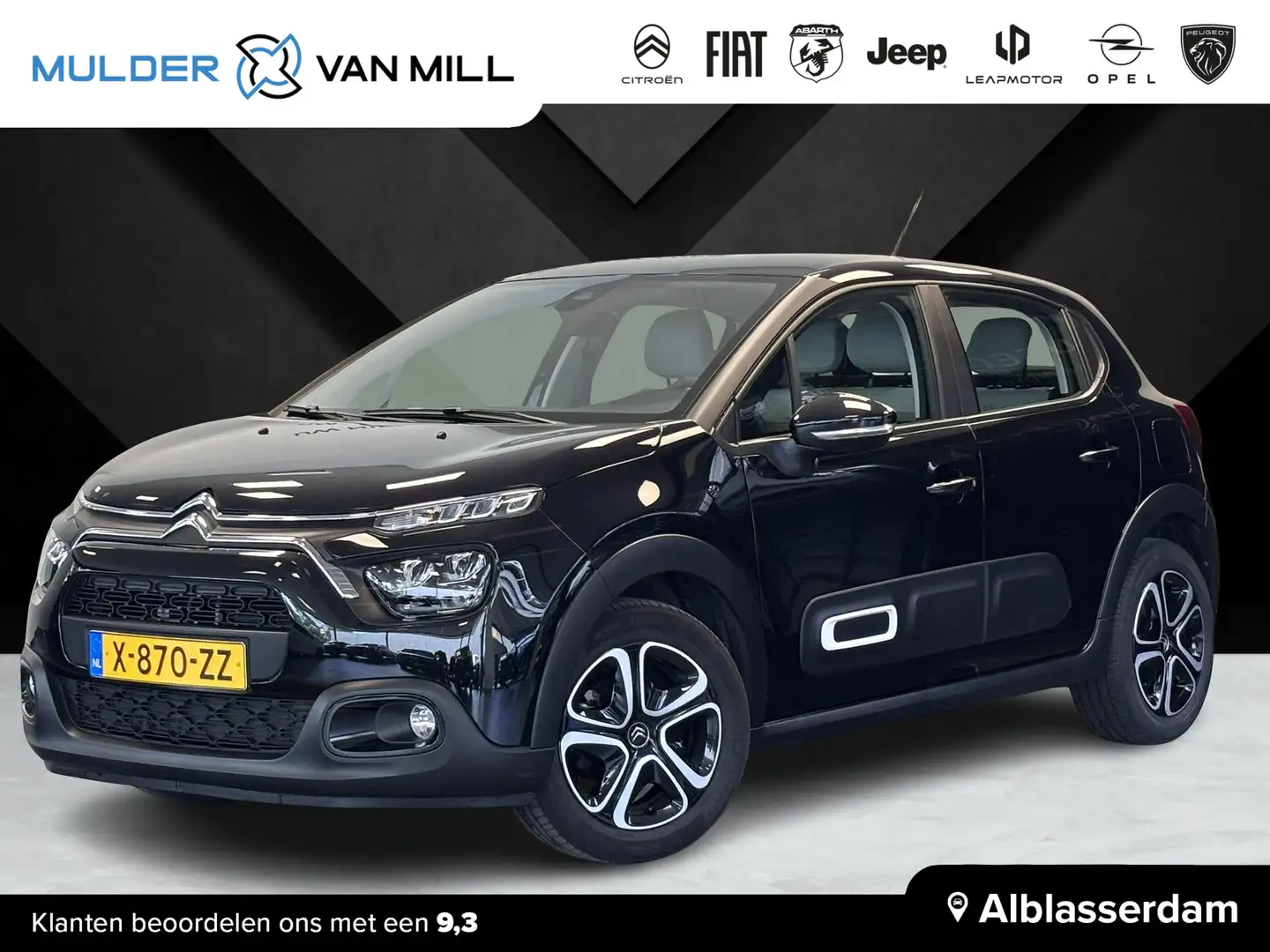 Citroen C3 Plus 1.2 83pk | NAVI | STOELVERW. | AMBIANCE WOOD Zwart - 1
