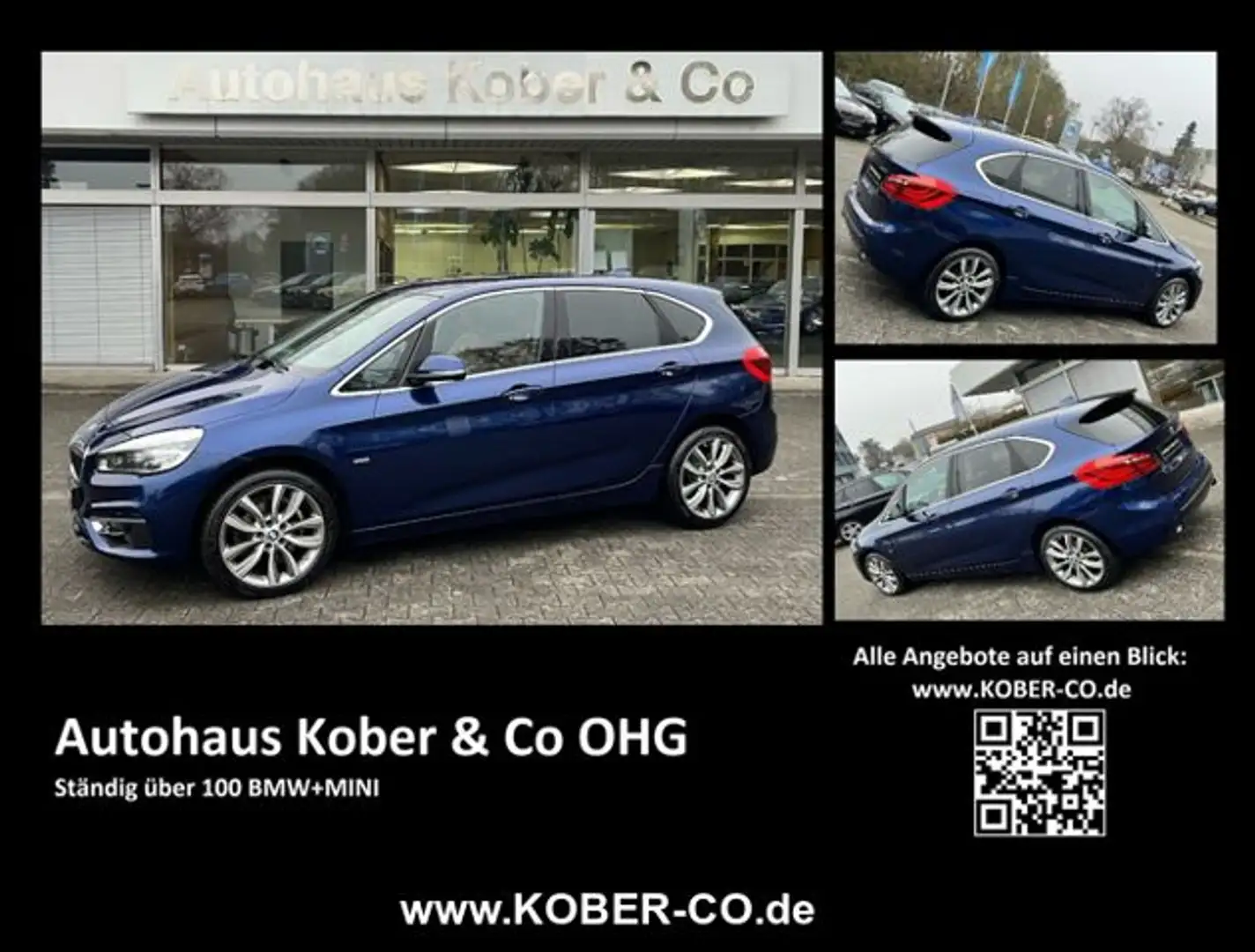 BMW 220 Active Tourer Luxury Line LEDER+LED+PDC+HIFI Blau - 1