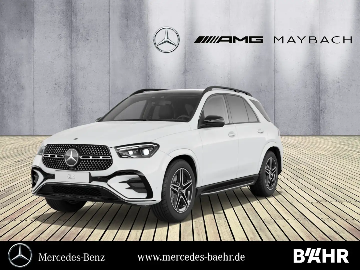 Mercedes-Benz GLE 450 GLE 450 d 4M AMG+Night/Pano/AHK/Airmatic/LMR-20" Weiß - 1