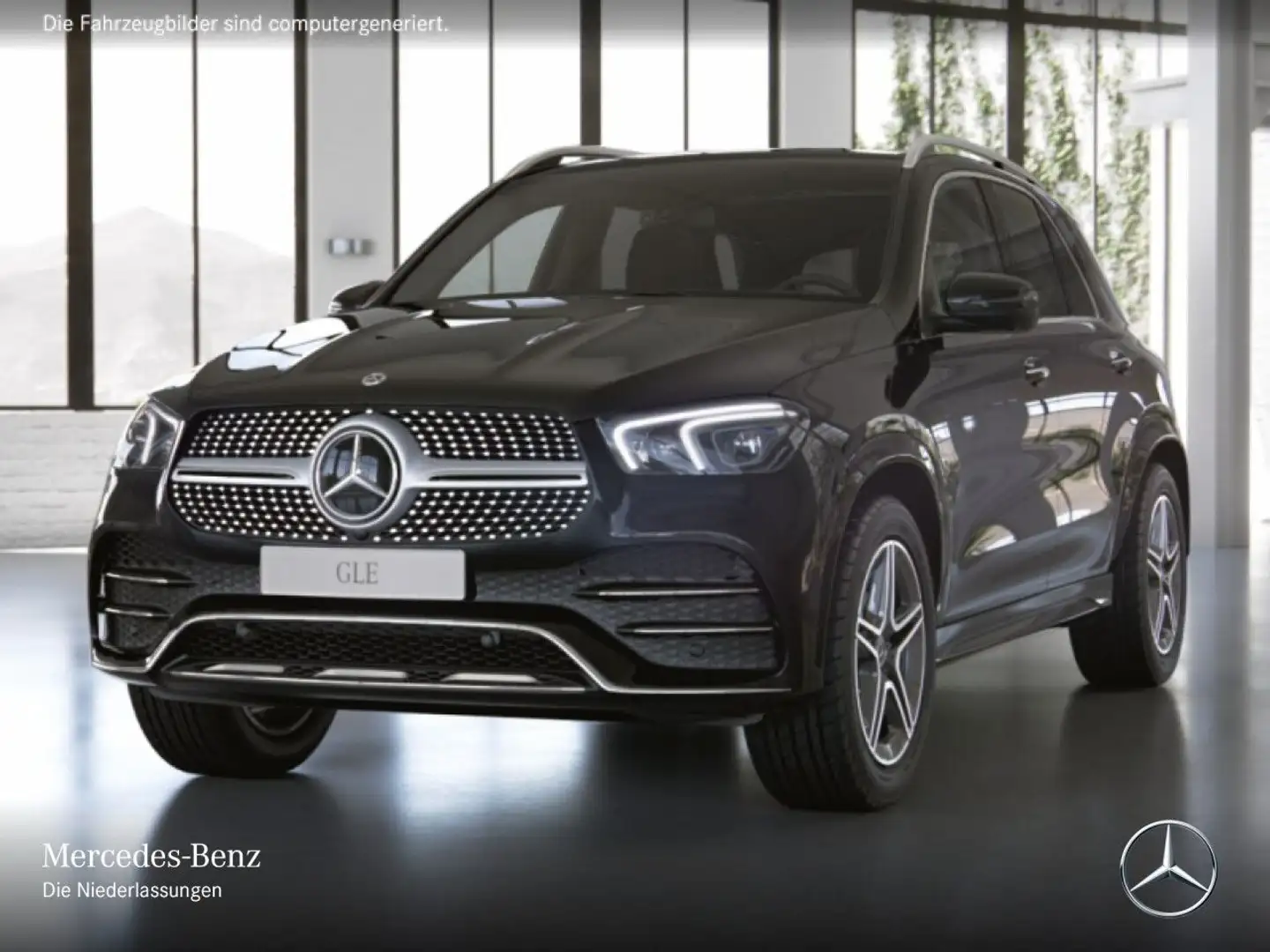 Mercedes-Benz GLE 350 d 4M AMG+PANO+360+MULTIBEAM+FAHRASS+20"+9G Zwart - 2