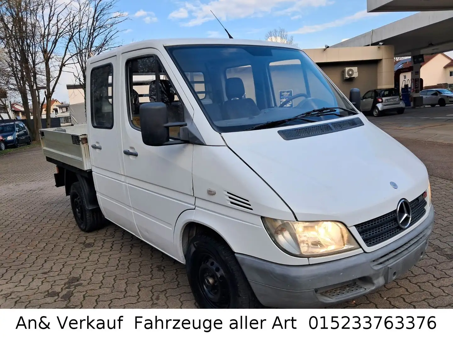 Mercedes-Benz Sprinter Pritsche Doka 216 CDI Orginalkilomete Weiß - 2