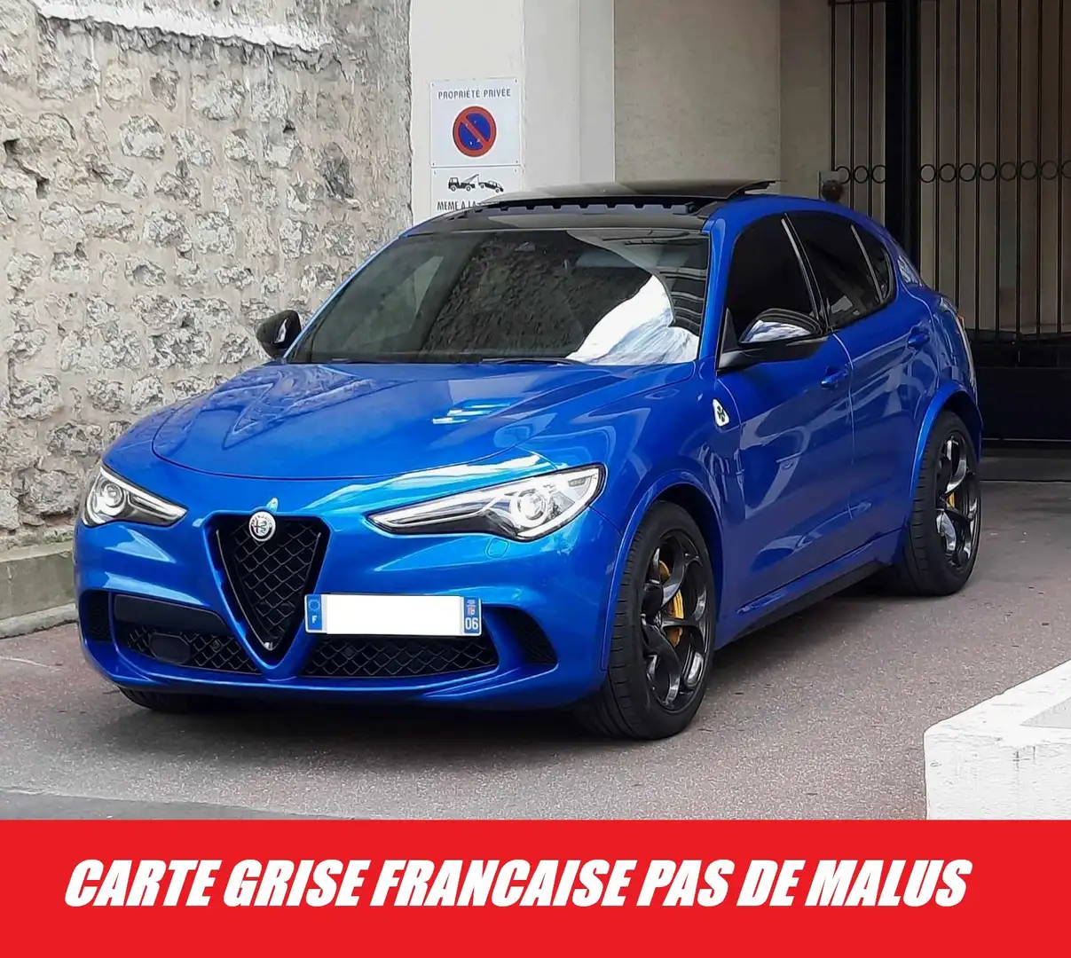 Alfa Romeo Stelvio 2.9 V6 510ch Q4 AT8 Quadrifoglio Bleu - 1