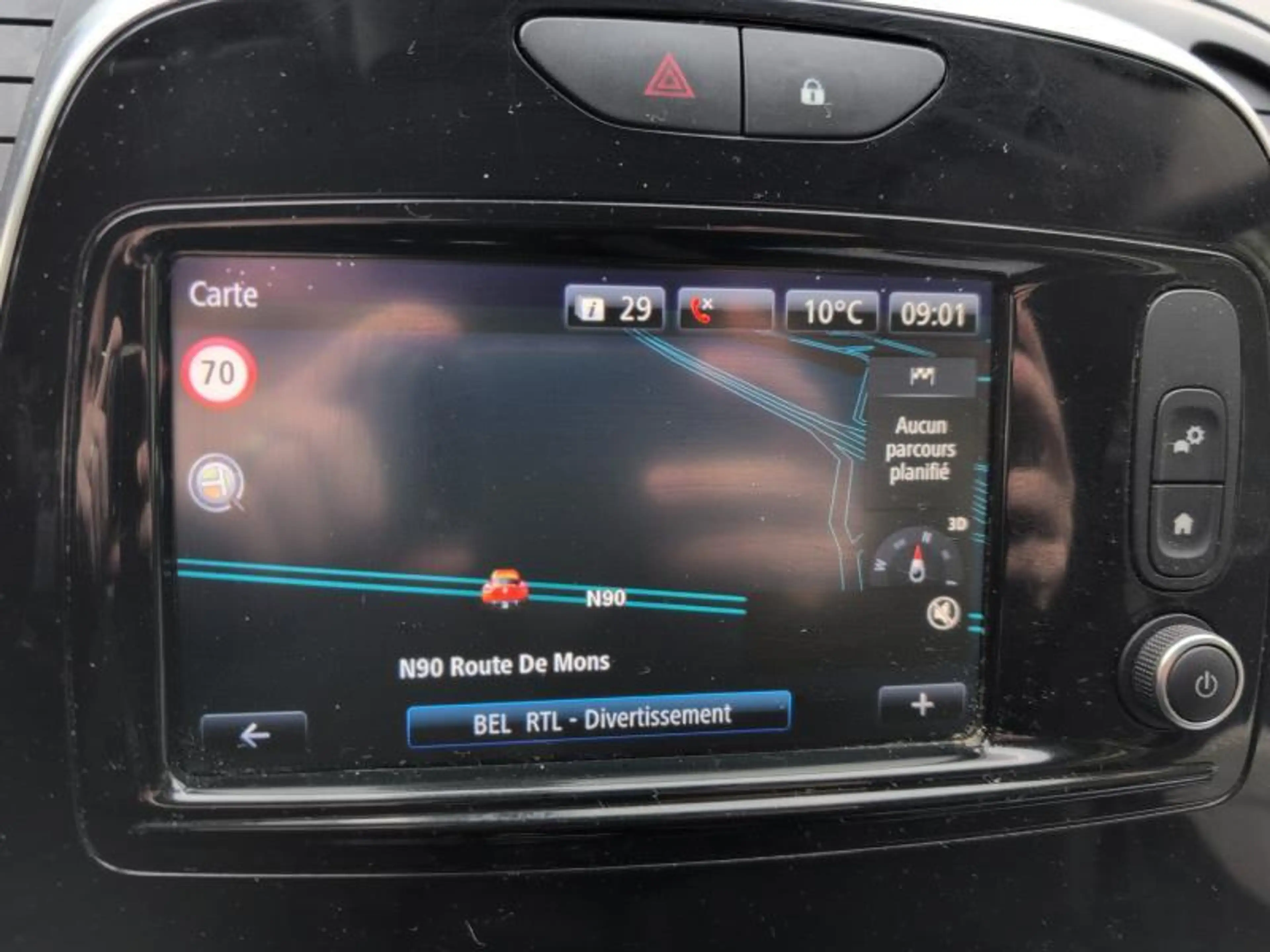 Renault Captur 0.9TCE 90cv 12/2017 Noir GPS Airco Jantes Cruise — photo 10