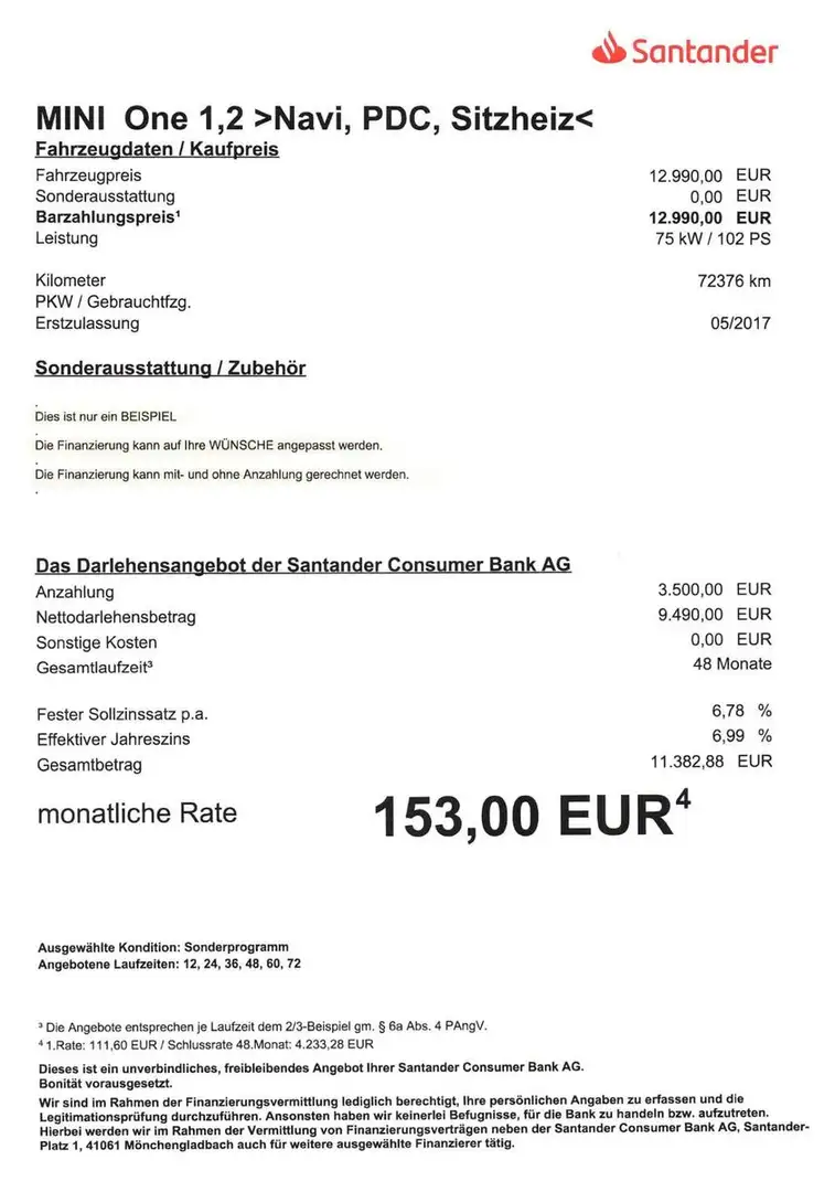 MINI One 1,2 Navi/Sitzheiz/PDC/Teil-Leder Weiß - 2