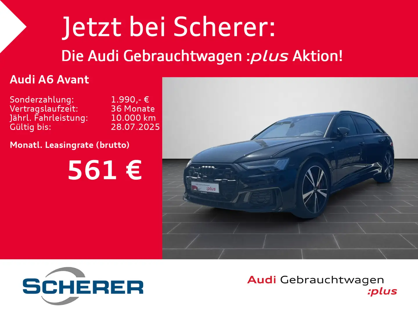 Audi A6 55 TFSIe quattro S line S tronic PANO B Schwarz - 1