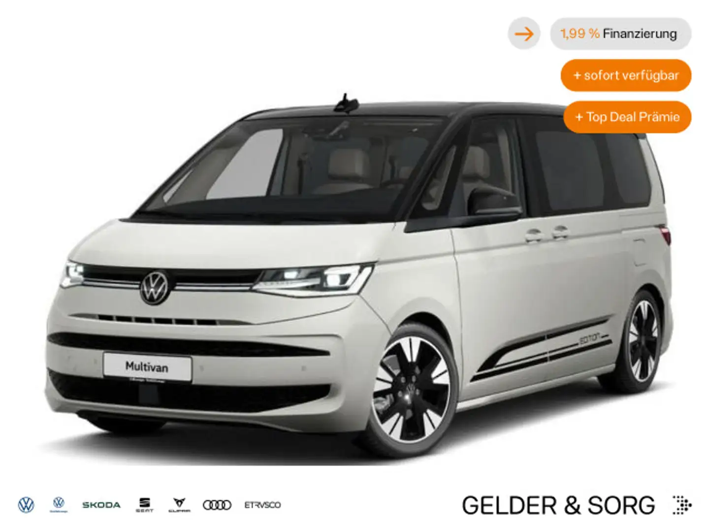 Volkswagen T7 Multivan T7 Multivan Edition TDI DSG *ACC*AGR*DCC*NAV*H&K Weiß - 1