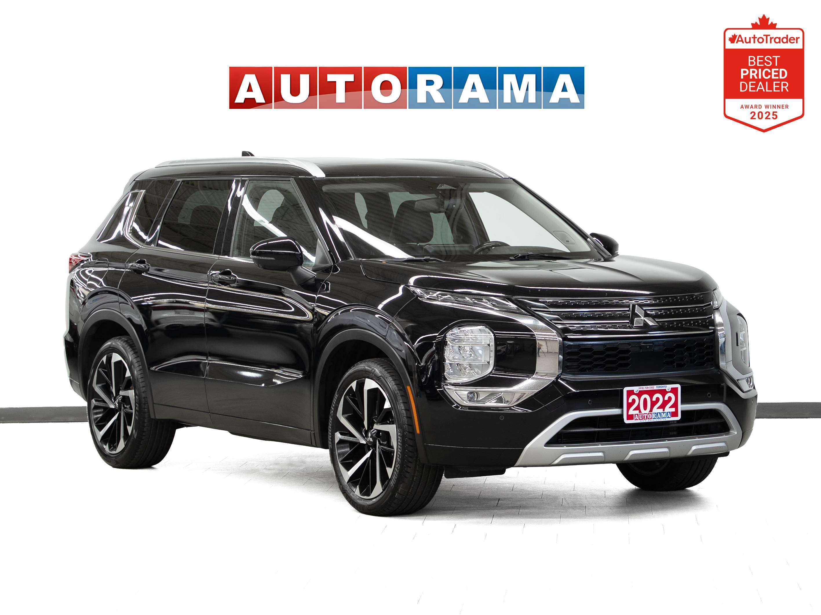 2022 Mitsubishi Outlander GT S-AWC | Pano roof | HUD | Leather | CarPlay