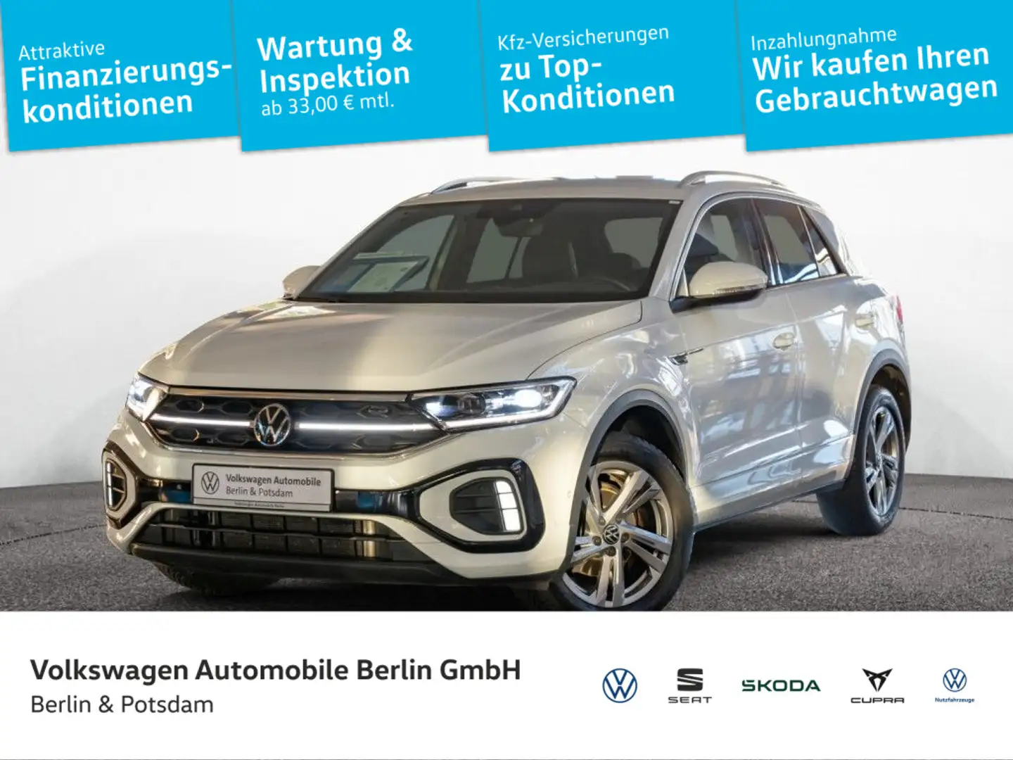 Volkswagen T-Roc 1.5 TSI R-Line IQ-Matrix-LED Kamera Nav AP Blanc - 1