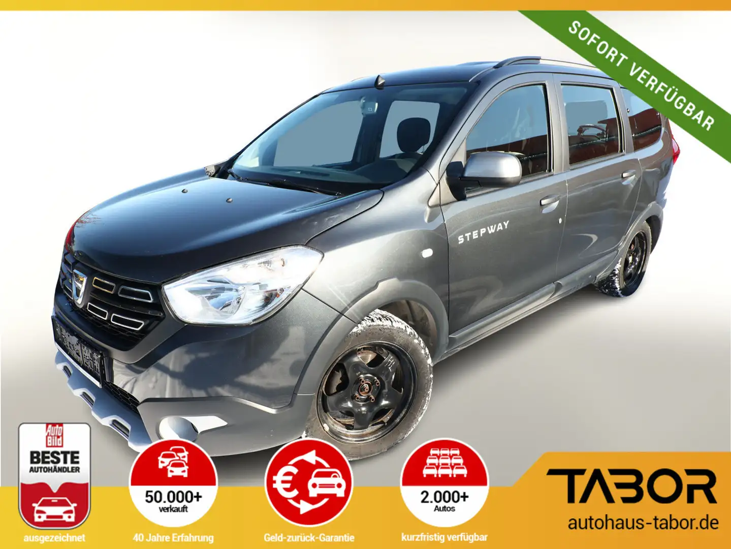 Dacia Lodgy Stepway 1.5 dCi 115 7-S Nav PDC Temp NSW Grau - 1