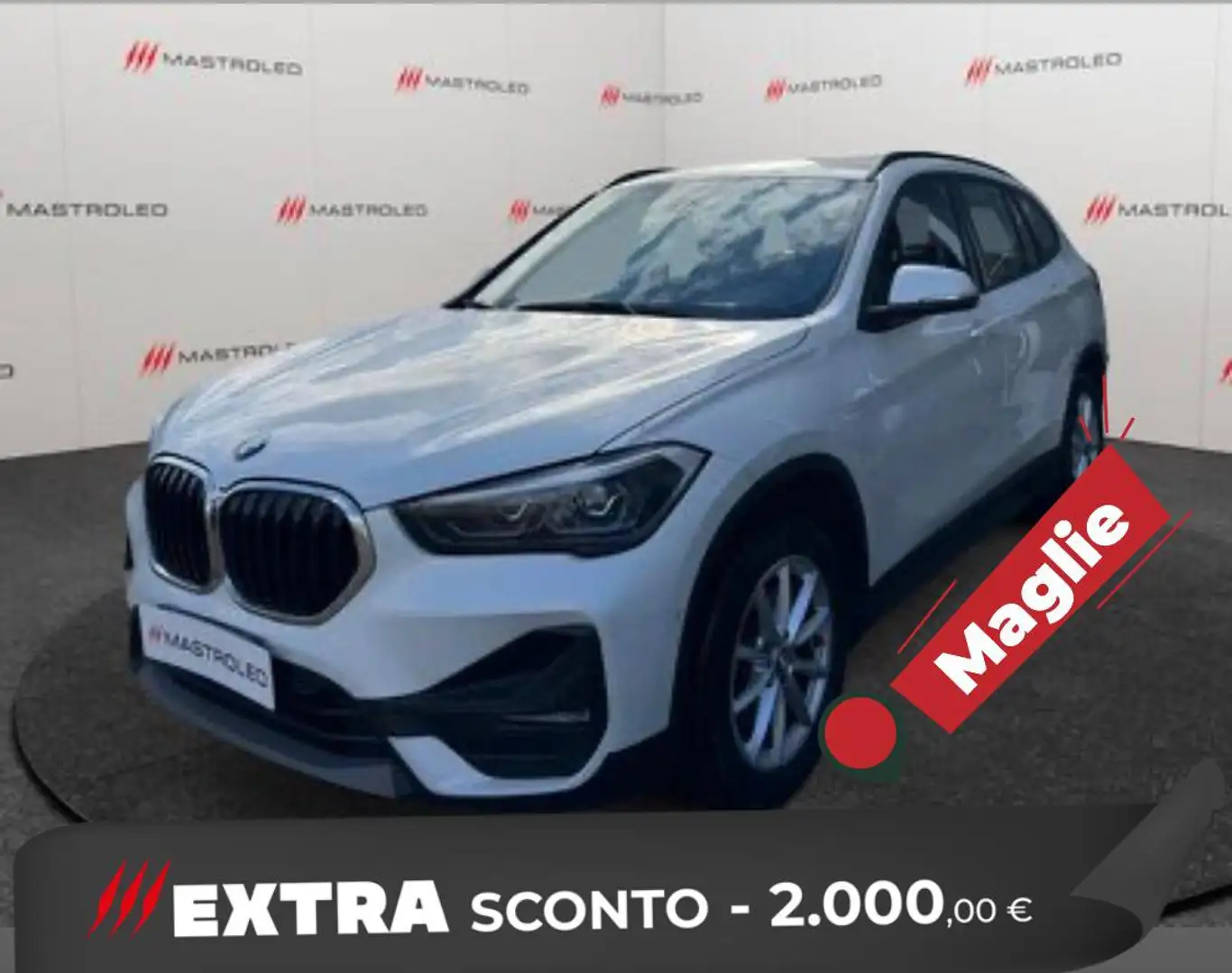 BMW X1 X1 xdrive18d Business Advantage auto,Km Certifica Bianco - 1