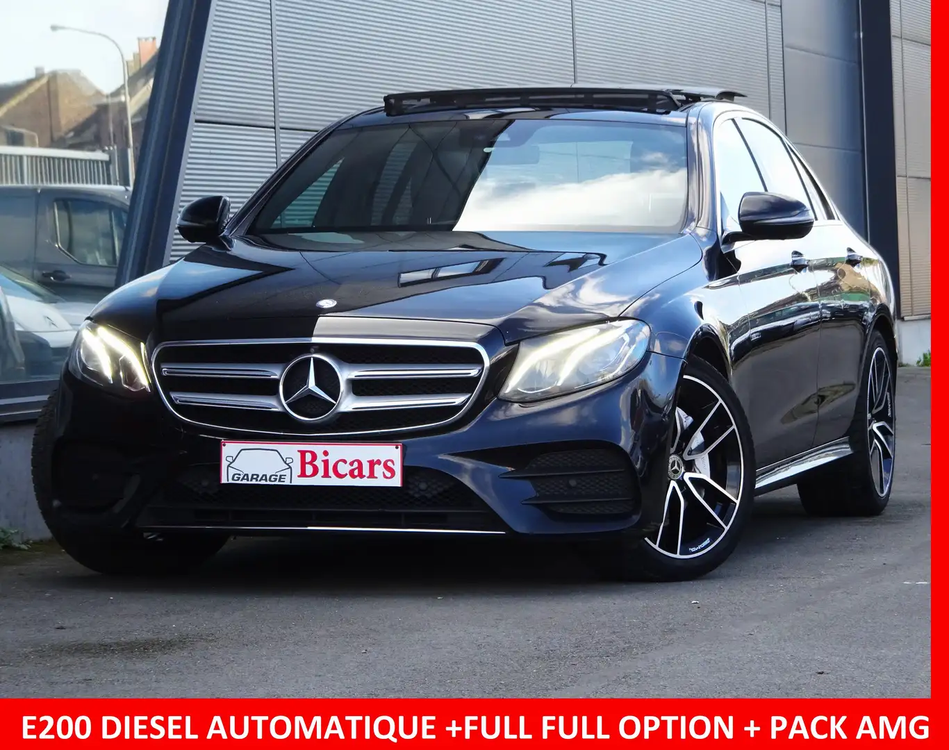 Mercedes-Benz E 200 d AUTO *PACK AMG*+ LED TOIT PANO CUIR CAM 360 FULL Nero - 1