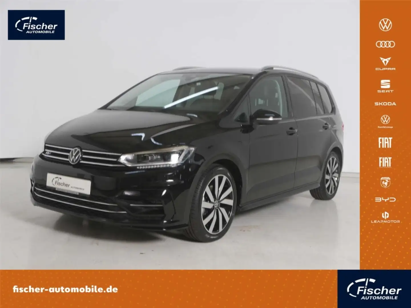 Volkswagen Touran 1.5 TSI R-Line DSG 7-Sitze/LED/NAV/RFK/SH Schwarz - 1