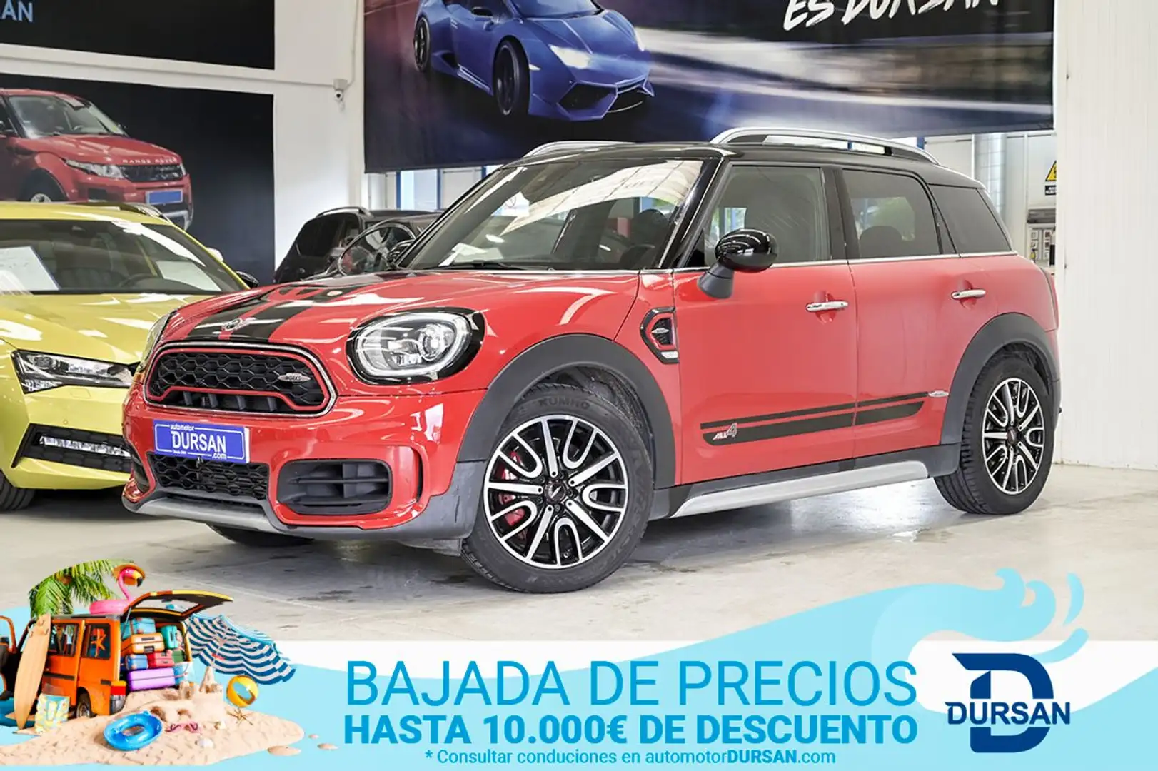 MINI John Cooper Works Countryman ALL4 AUT. Rojo - 1