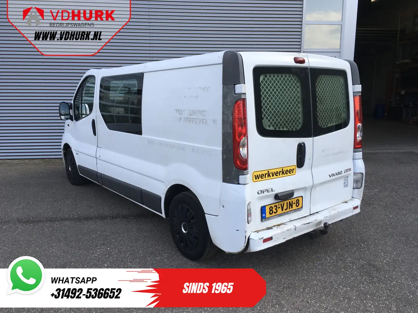 Opel Vivaro 2.0 CDTI 115pk L2 DC Dubbel Cabine EXPORT ONLY APK Wit - 2