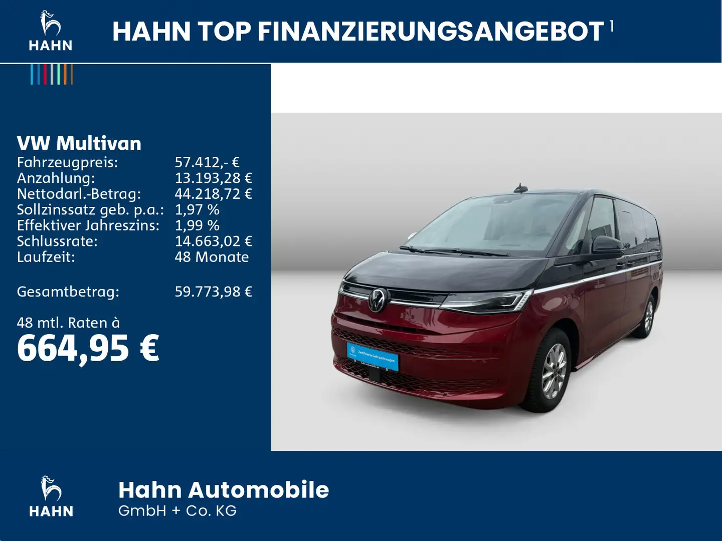 Volkswagen T7 Multivan T7 Multivan Life LÜ 2,0TDI110kW DSG IQ.LIGHT AHK Zwart - 2