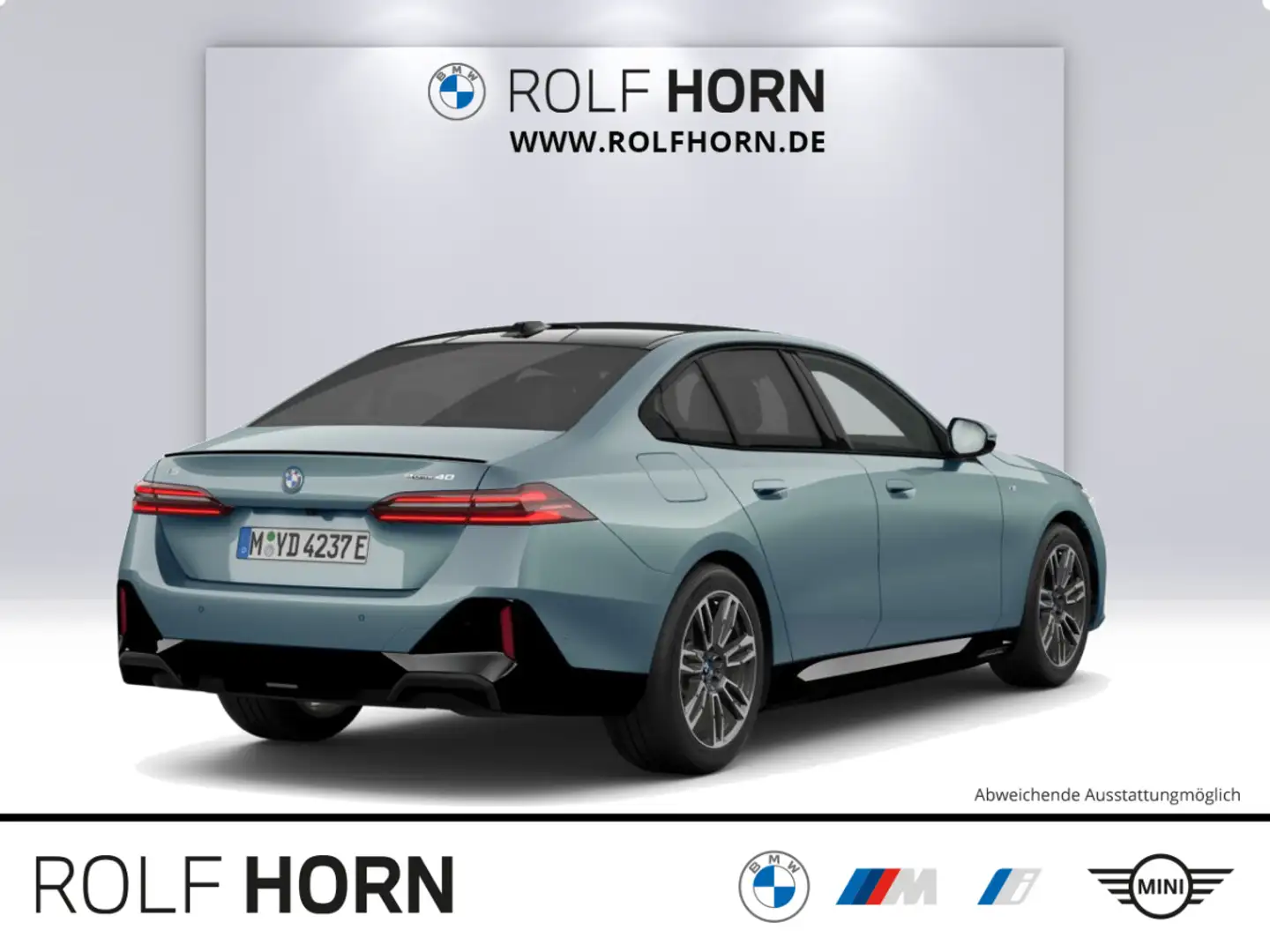 BMW i5 eDrive40 M Sportpaket Pano HUD B&W IconicGlow Grün - 2