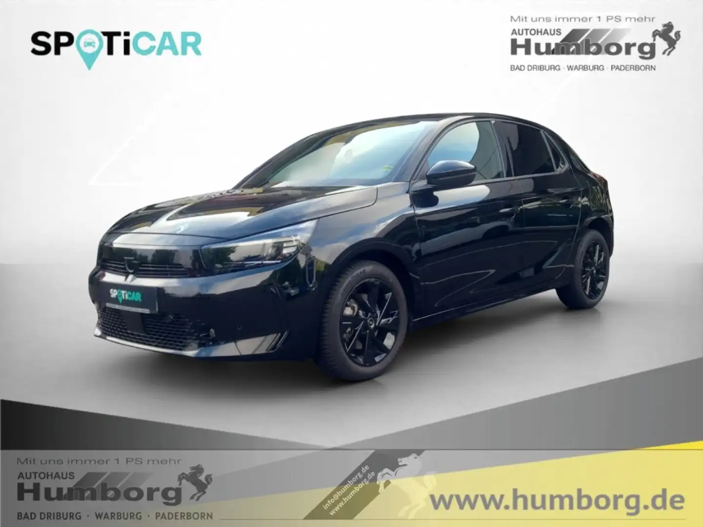 Opel Corsa F 1.2 Turbo GS Neupreis 29.480 € Navi LED Apple Ca Schwarz - 1