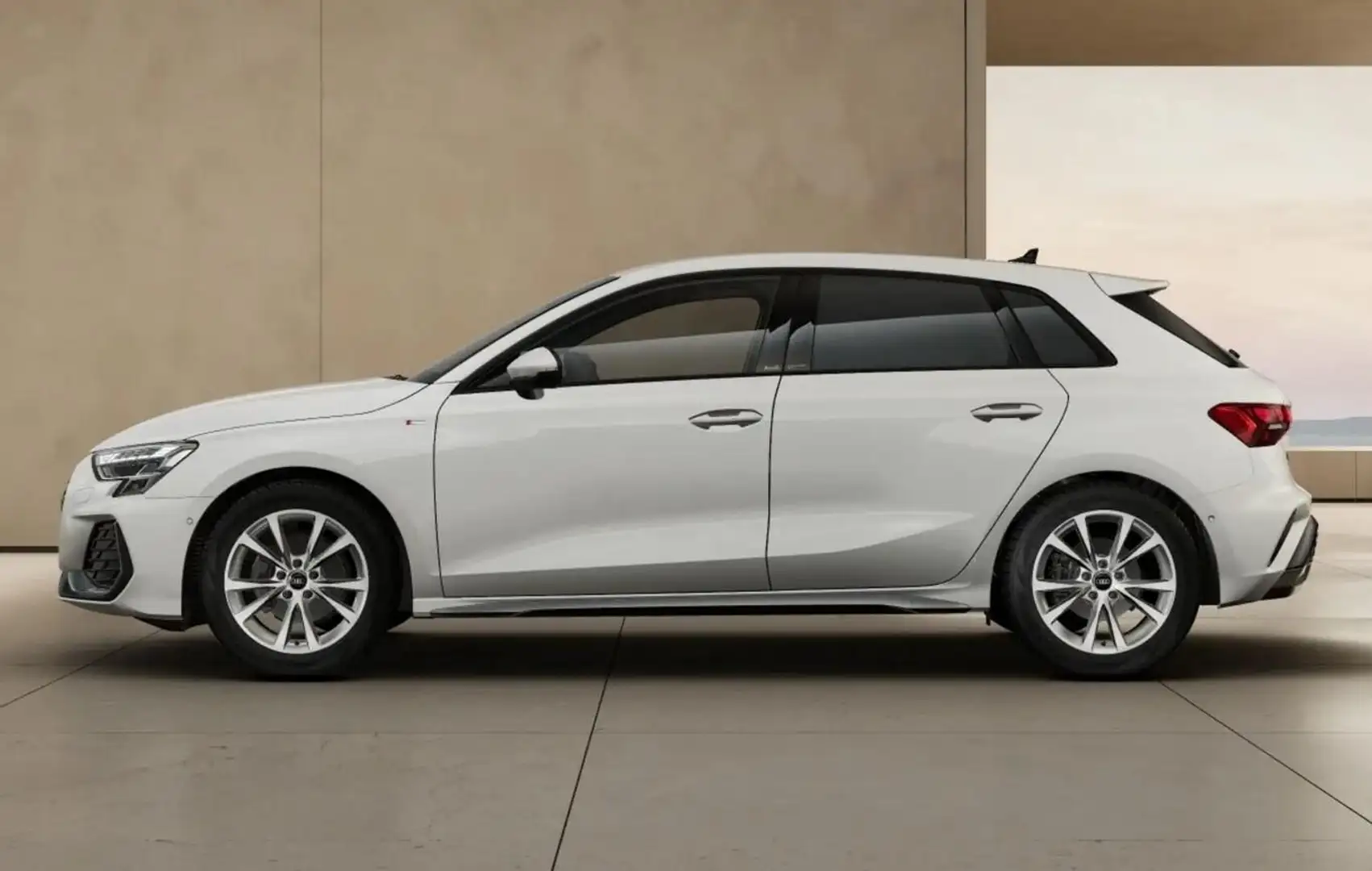 Audi A3 S line Sportback tronic Nav KlimaP LED+ ACC 110... Weiß - 2