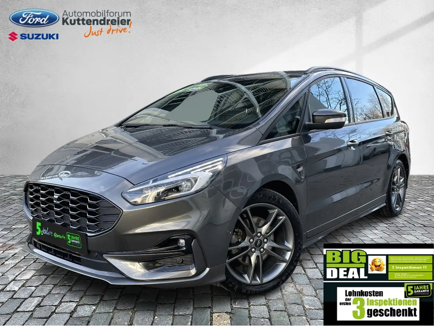 Ford S-Max ST-Line Navi 2xKamera Voll-LED 2xPDC Sitzh. Gris - 2