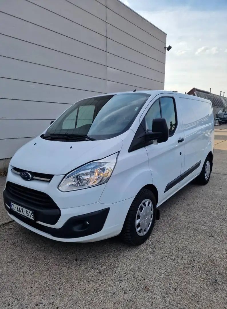 Ford Transit Custom 2.2 TDCi L1H2 avec rampe et etagere // TVA Ded Blanc - 1