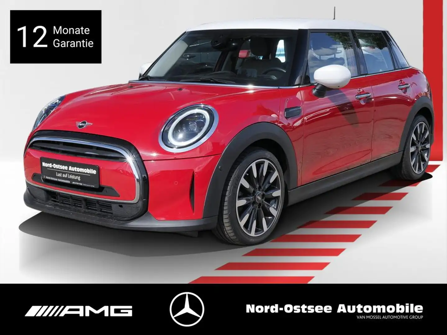 MINI Cooper CLASSIC TRIM HUD LM LED 2xKlima Navi AUT Rouge - 1