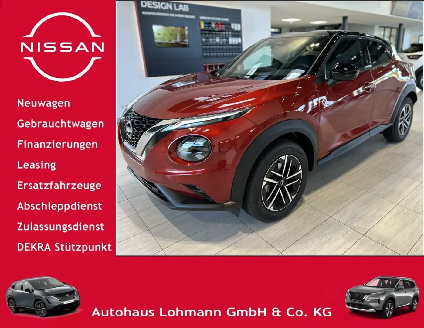 Nissan Juke 1.0 DIG-T N-Connecta Rückfahrkamera Rot - 1